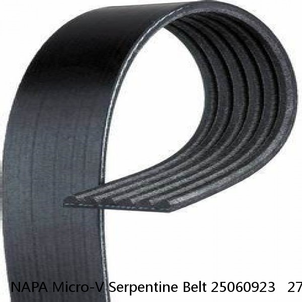 NAPA Micro-V Serpentine Belt 25060923   27/32” x 92-7/8” #1 image