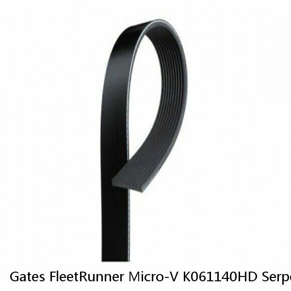 Gates FleetRunner Micro-V K061140HD Serpentine Belt for 1140K6 1140K6MK we #1 image